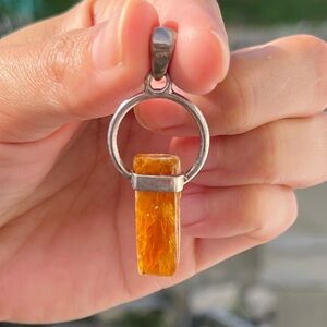 Orange Kayanite pendant